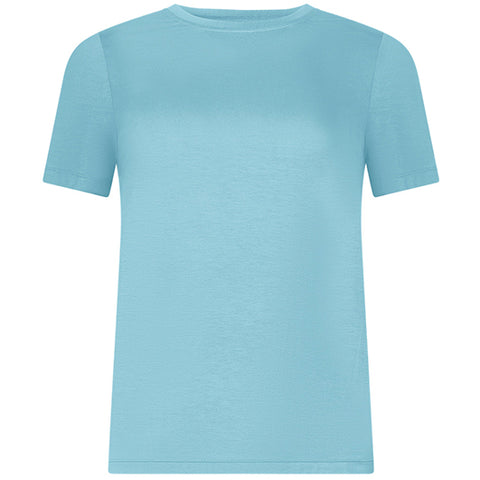 Helene Galwas - BASIC T-SHIRT „FRANCA“ IN PREMIUM JERSEY IN TURQUOISE - the wearness