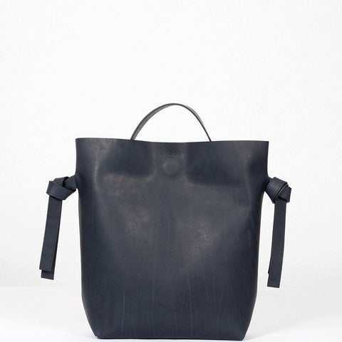 SMALL LEATHER SHOPPER 