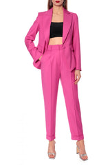 AGGI Hochtaillierte Hose, in pink für Frauen, Hose, Fair Fashion, handgefertigt, made in Germany, nachhaltig