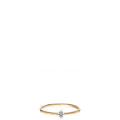 18CT SOLITAIRE GOLD RING 