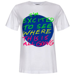 ANTONIA ZANDER Statement-T-Shirt, Kunstwerk inspiriert von Dallas Clayton, Baumwolle und Druck GOTS-zertifiziert, normale T-Shirt-Passform, mehrfarbig, fair, nachhaltig