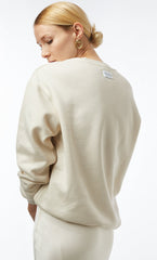 FRITZ THE LABEL Pullover, weiß, klassifizierte Baumwolle, fair, weich, nachhaltig, umweltfreundlich