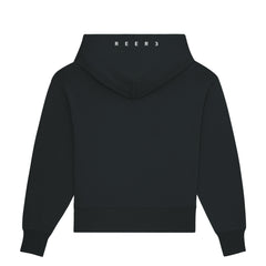 REER3 Unisex Hoodie, Schwarz, Kapuzenpullover, Pullover, Sweater, Unisex Mode, Recycled, Organic cotton, Vegan, Female Empowerment, Eco-friendly, Fair trade, Fair fashion, Ethical fashion, Green fashion - shop now - the wearness online-shop - ETHICAL LUXURY FASHION