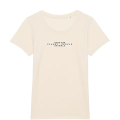 REER3 Statement T-Shirt, Beige, Damen shirts, Oberteile, Kurzärmliges Shirt, Tops, Sustainable Fashion, Fair trade clothing, Eco-friendly, Fair, Made in Europe, Organic cotton, Recycled, Vegan, Female Empowerment, Homewear, Streetwear - Shop now - the wearness online shop - ETHICAL LUXURY FASHION