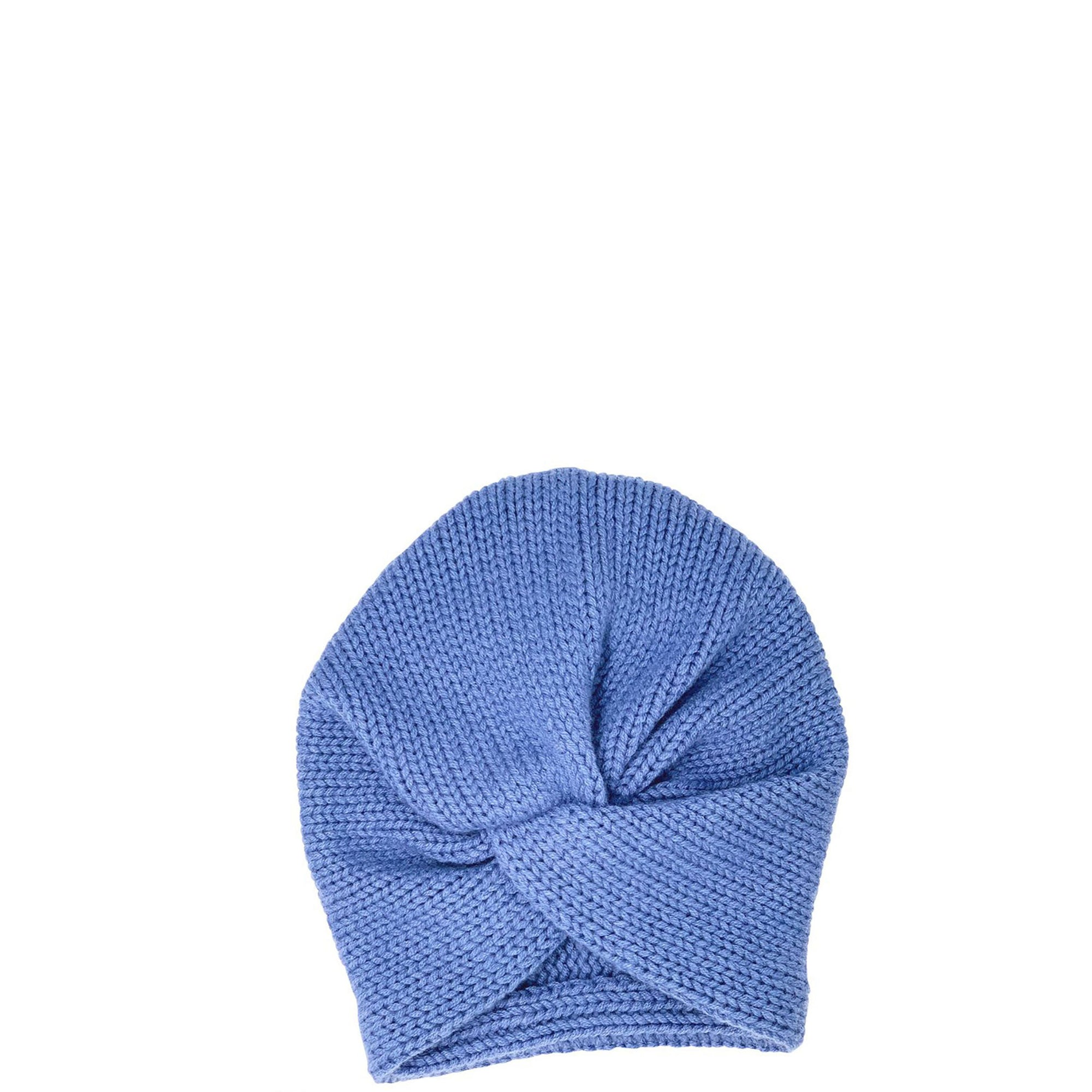 PETITE CALIN Kaschmir turban, Cashmere turban, Blue, Sustainable cashmere, Kaschmir, Mütze, Handmade, Zero waste, Fair trade, Organic, Handcrafted, Handmade, Made in Europe, Made in Germany, Female Empowerment, Shop now - the wearness online-shop - ETHICAL & SUSTAINABLE LUXURY FASHION 