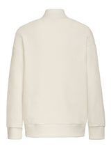 HELLO'BEN STORE Unisex-Pullover, V-Ausschnitt, leicht locker, weiß, Baumwolle, fair, nachhaltig, ökologisch
