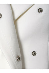 AGGI Mantel in Off-White/Weiß mit Bindegürtel in der Taille für Frauen | Fairer Handel, nachhaltig, umweltfreundlich , made in Europe