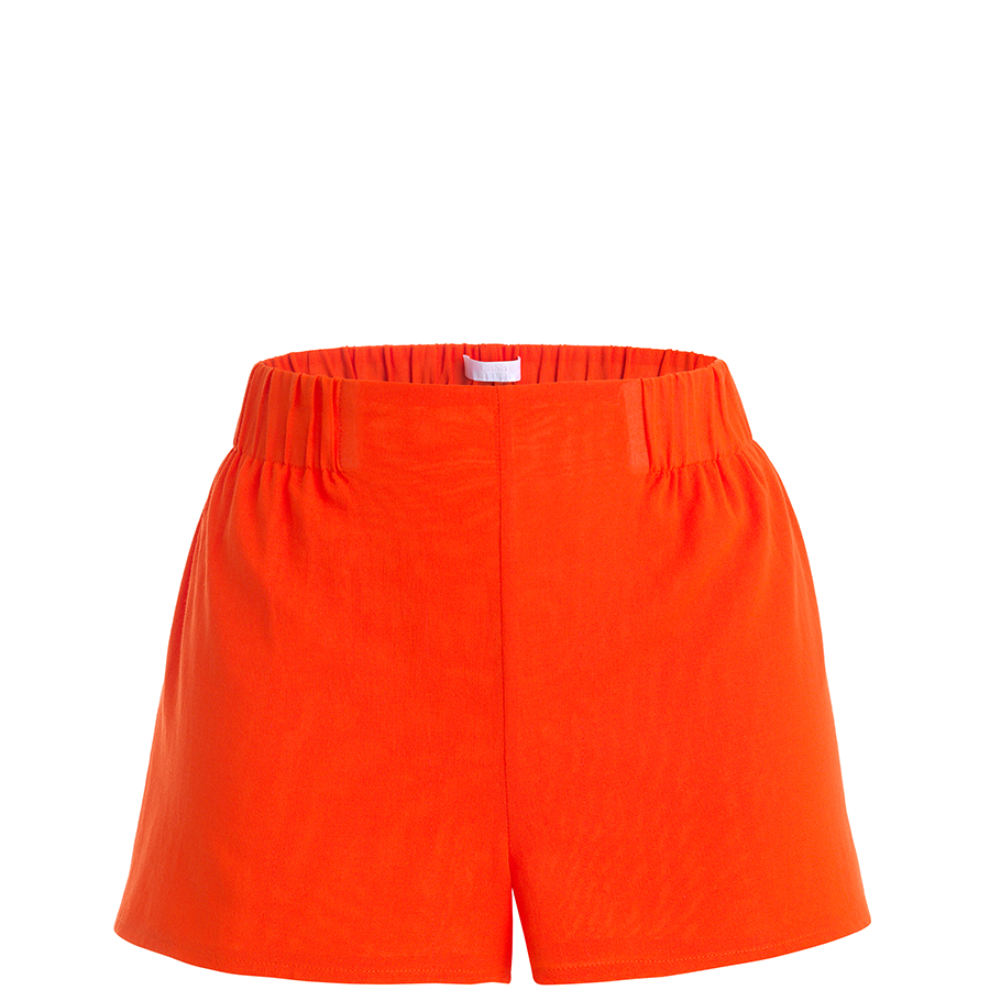 CASA NATA Shorts, kurz, orange, knalliges orange, Baumwolle, Frauen, fair, nachhaltig, umweltfreundlich