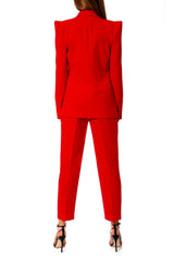 AGGI - futuristischer Blazer, rot, Frauen, fair, nachhaltig, ökologisch