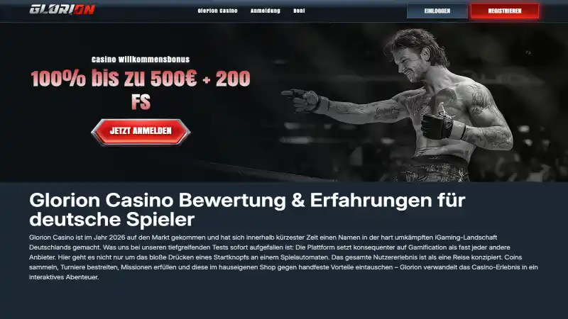 Glorion Casino Screenshot